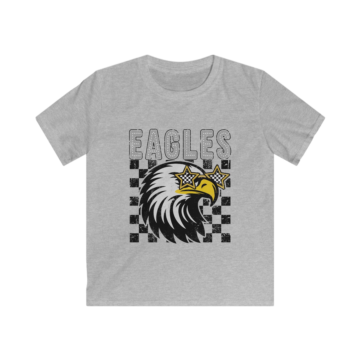 Eagles Graphic Kids Tee, Cool Eagle Shirt, Youth Eagle Fashion, Kids Softstyle T-Shirt, Unique Gift for Young Fans, Sportswear for Kids