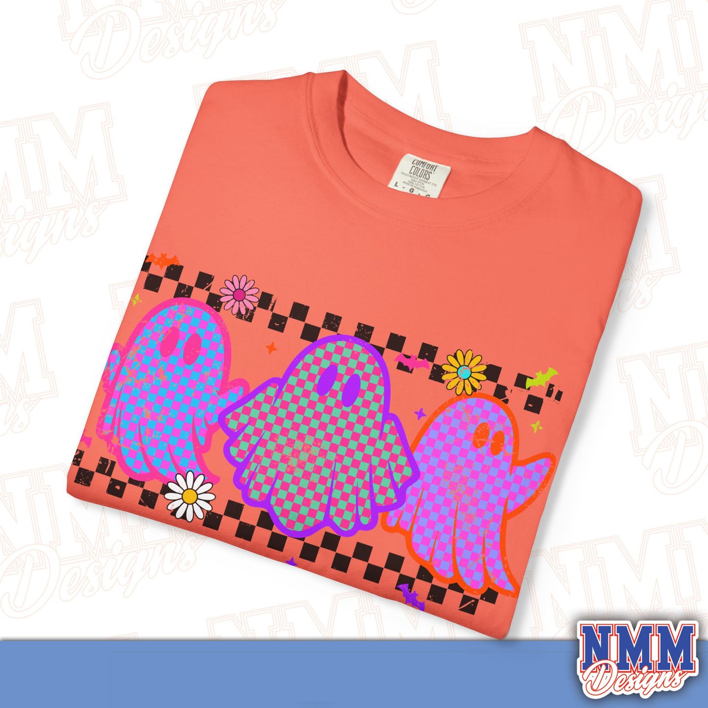 Colorful Ghosts Unisex T-Shirt - Fun Casual Wear, Halloween Costume, LGBTQ+ Pride Shirt, Gifts for Friends, Everyday Style