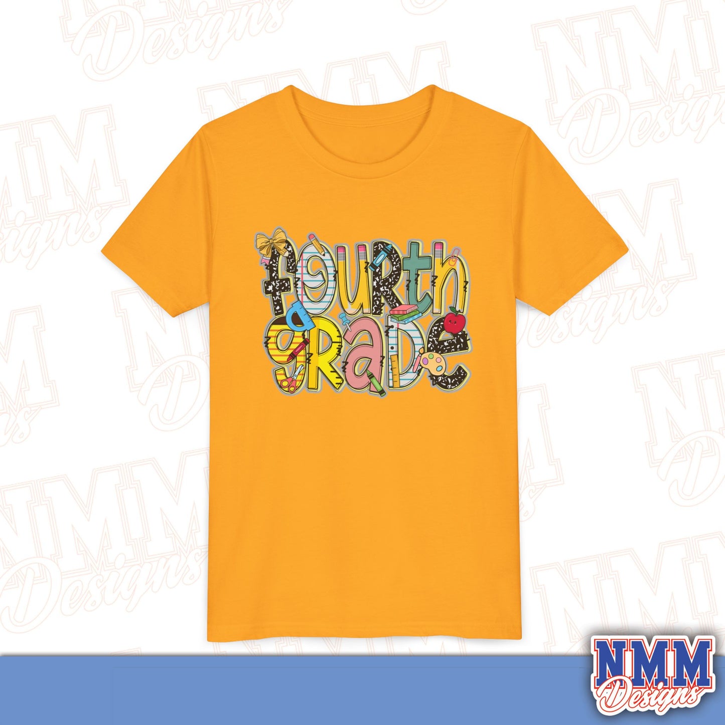 Fourth Grade Back to School Youth Shirt, Kids Sportswear, School Spirit Apparel, Back to School