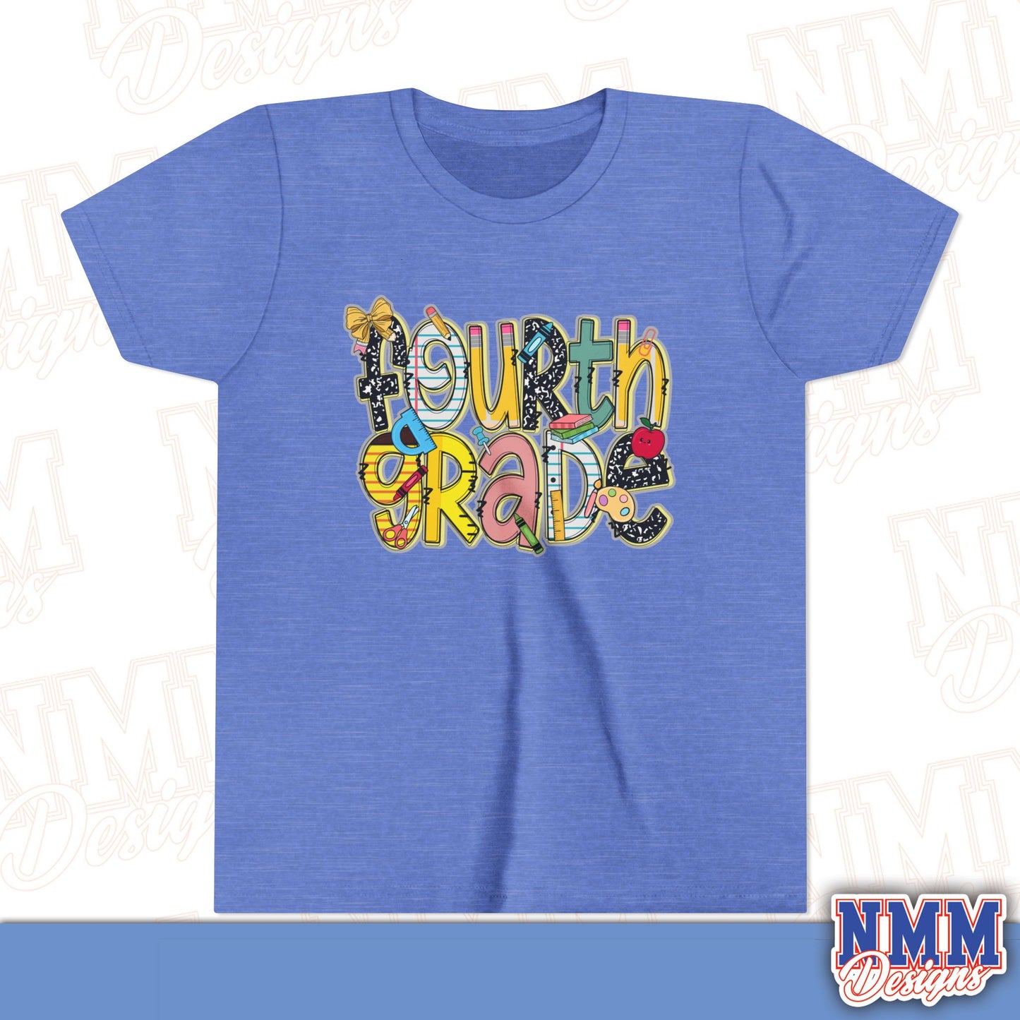 Fourth Grade Back to School Youth Shirt, Kids Sportswear, School Spirit Apparel, Back to School