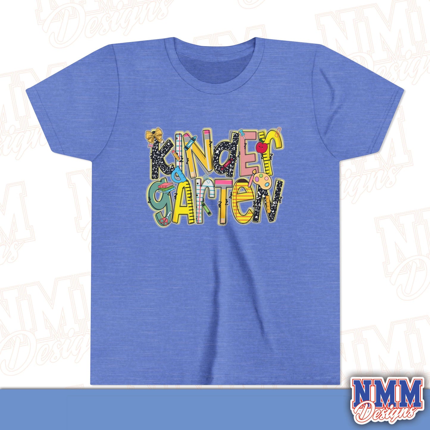 Kindergarten Back to School Youth Shirt, Kids Sportswear, School Spirit Apparel, Back to School
