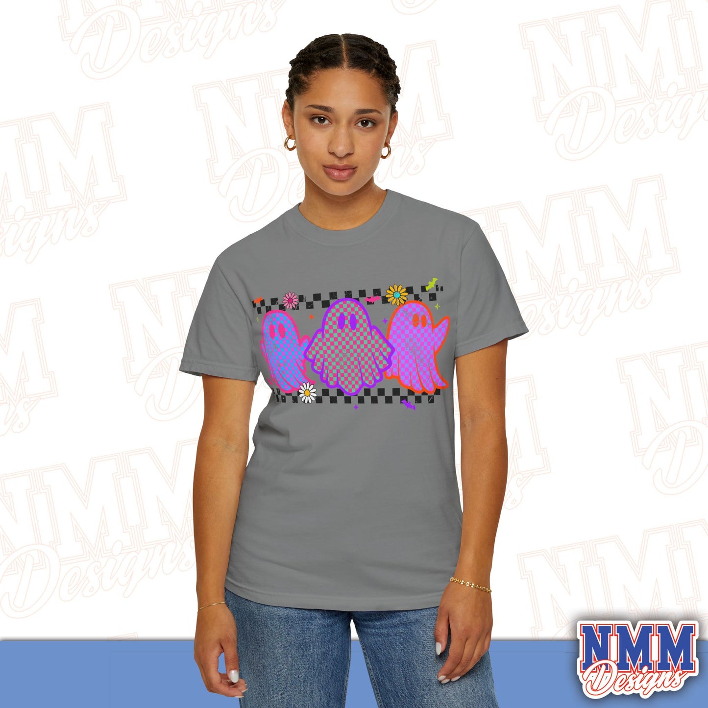 Colorful Ghosts Unisex T-Shirt - Fun Casual Wear, Halloween Costume, LGBTQ+ Pride Shirt, Gifts for Friends, Everyday Style