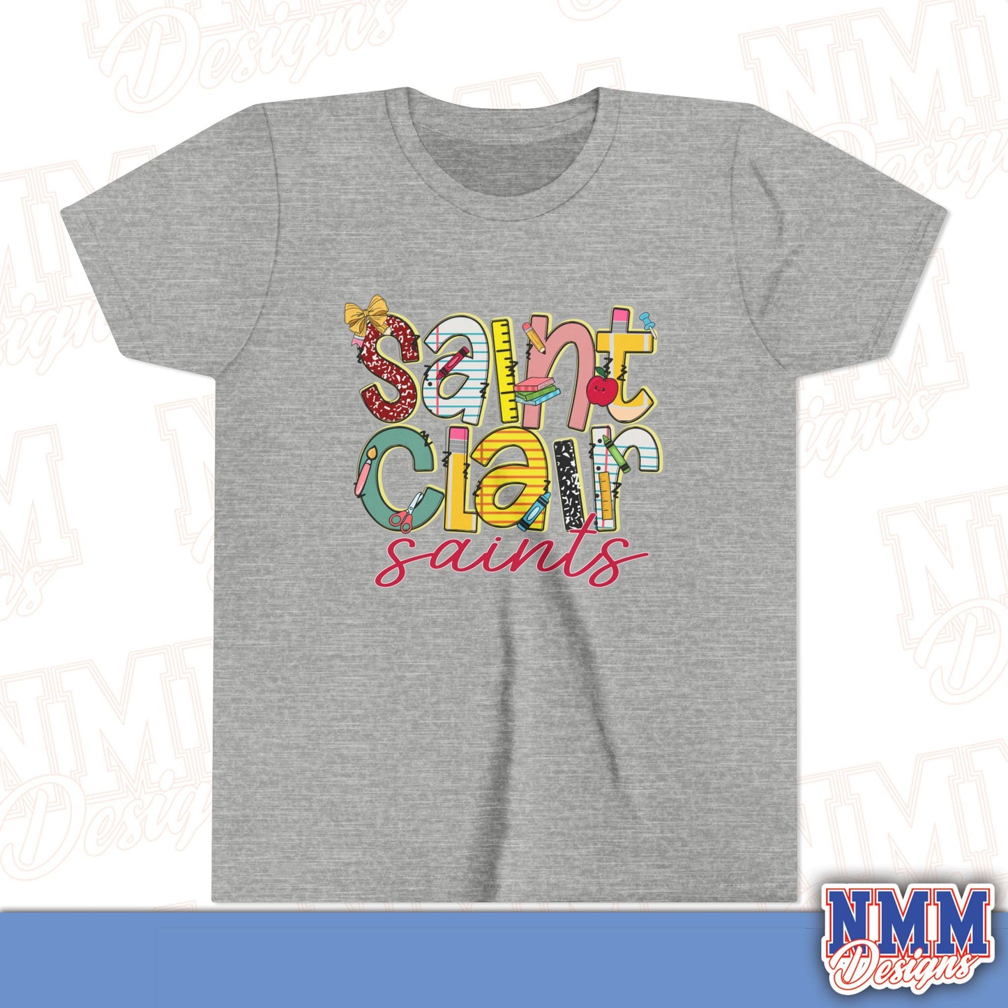 Saint Clair School Youth Shirt, Kids Sportswear, School Spirit Apparel, Back to School