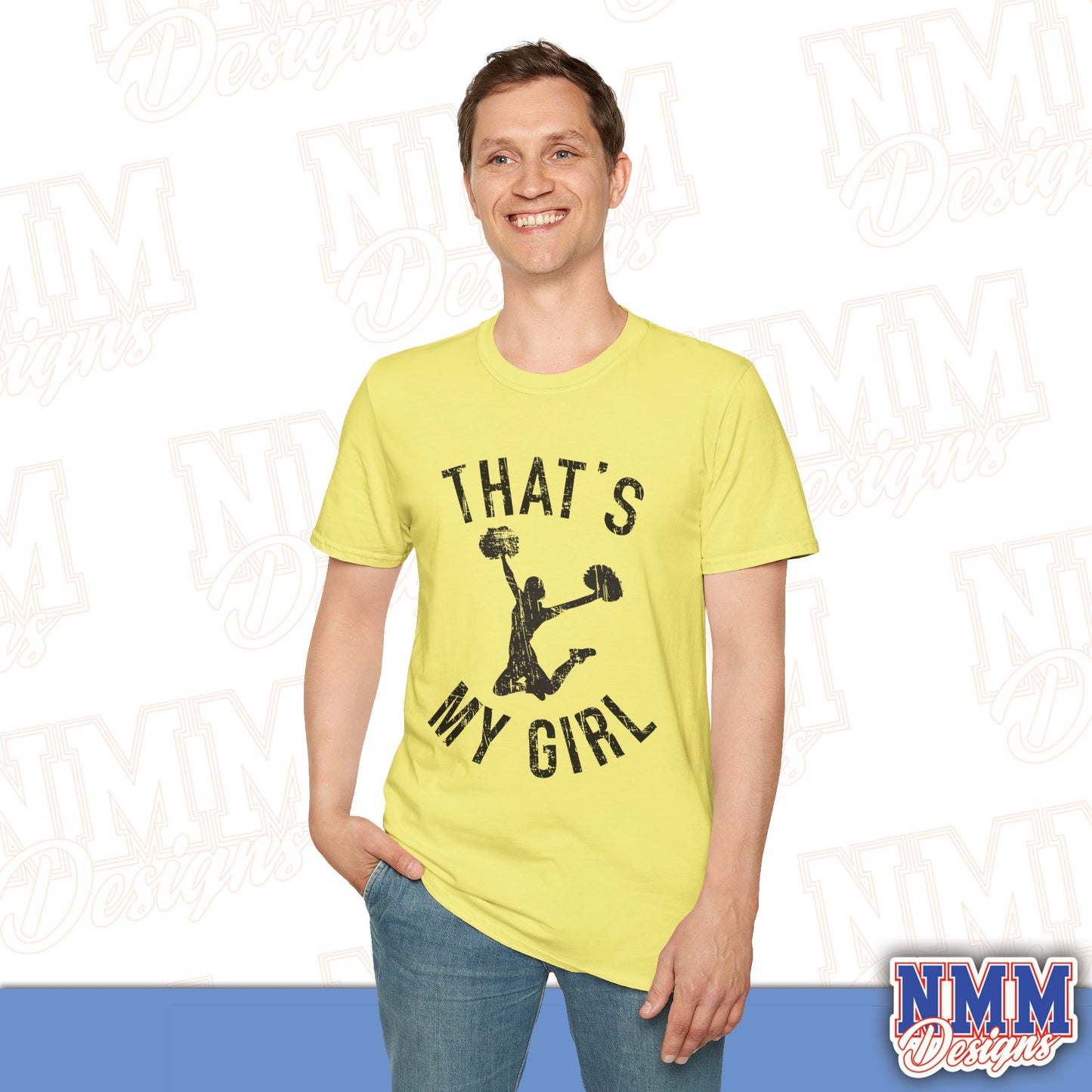 That's My Girl Cheer T-Shirt, Sports Tee, Active Lifestyle Wear, Cheerleading Apparel