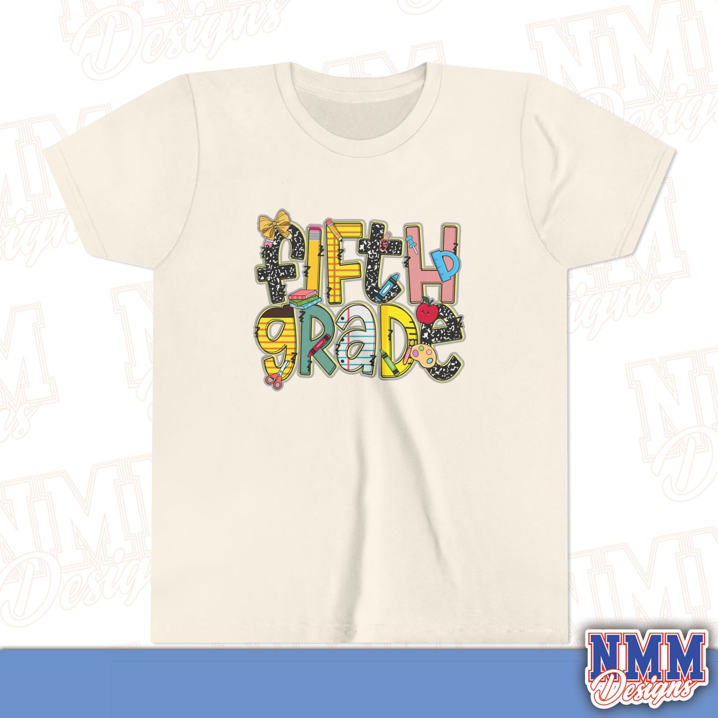 Copy of Fifth Grade Back to School Youth Shirt, Kids Sportswear, School Spirit Apparel, Back to School