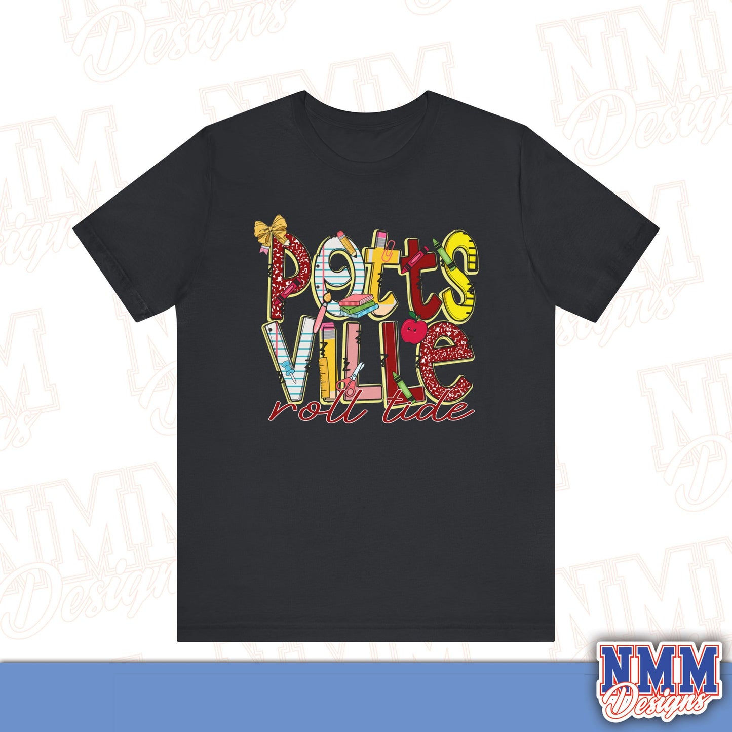 Pottsvile Crimson Tide Tee Shirt, Unisex Graphic T-Shirt, Casual Wear, Perfect for School Spirit, Gifts for Sports Fans, Summer Outfit