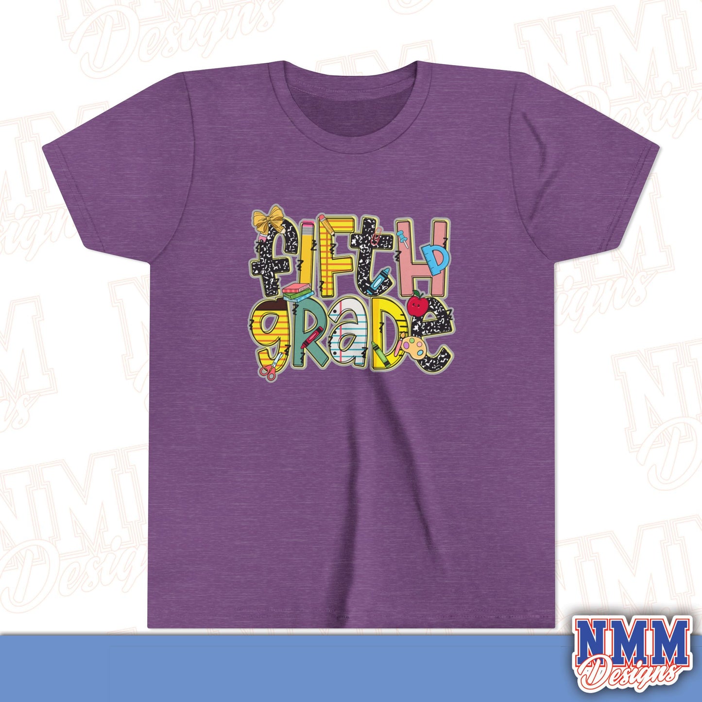 Copy of Fifth Grade Back to School Youth Shirt, Kids Sportswear, School Spirit Apparel, Back to School