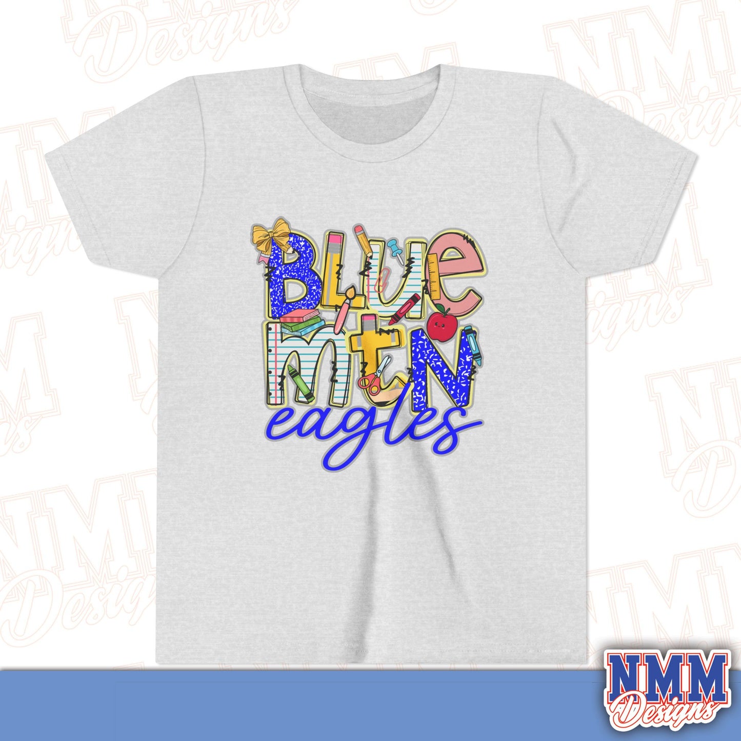 Blue Mountain Eagles Youth Shirt, Kids Sportswear, School Spirit Apparel, Back to School
