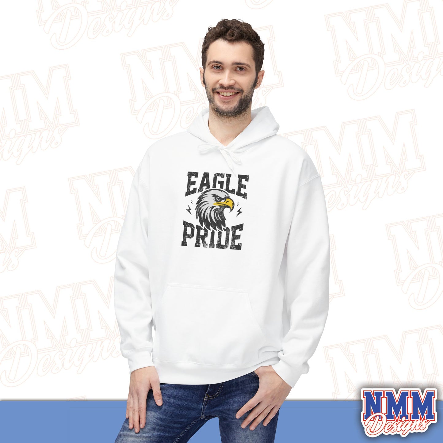 Eagle Pride Fleece Hoodie - Unisex Sweatshirt for School Spirit, Team Wear, Sports Events, Gifts, Casual Outfit