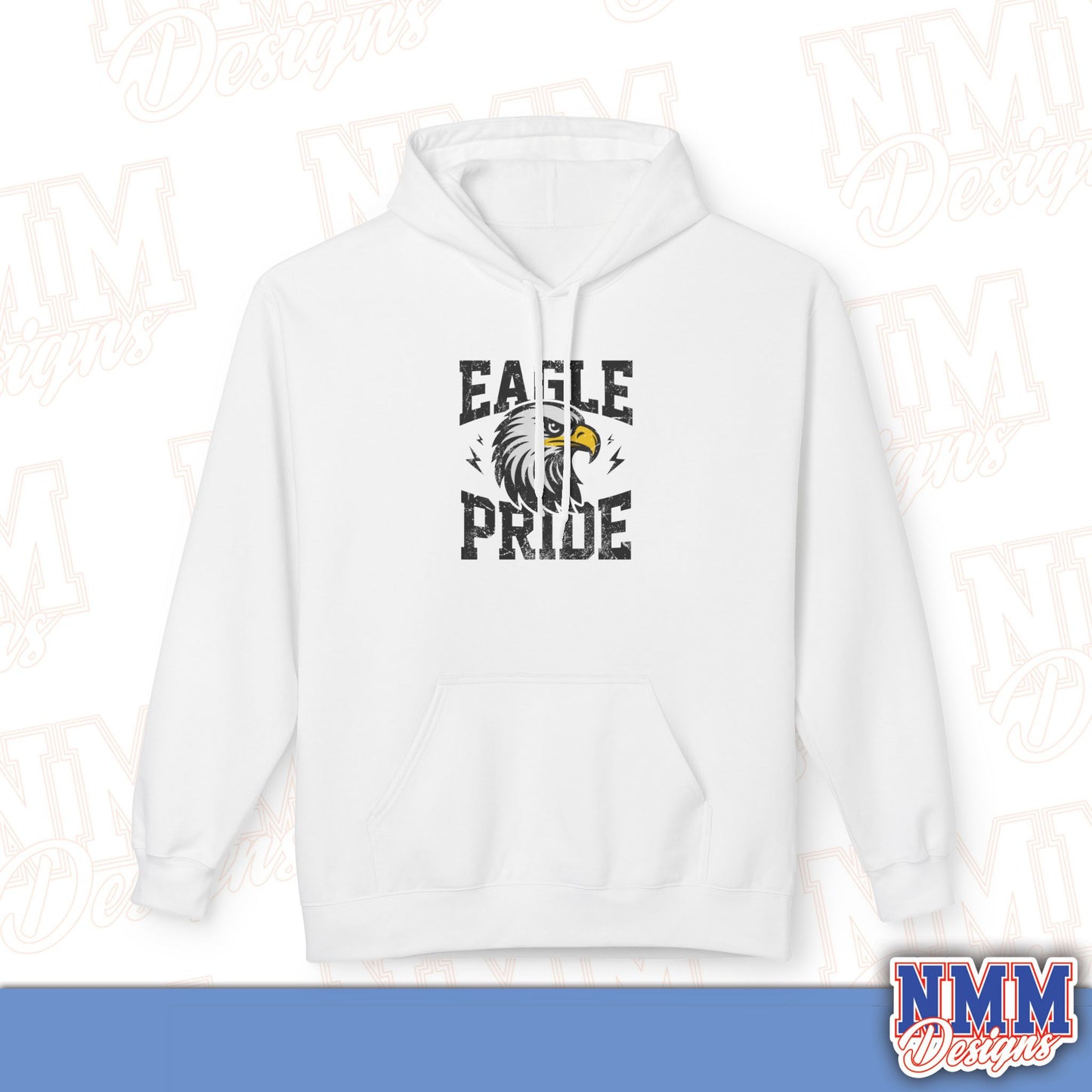 Eagle Pride Fleece Hoodie - Unisex Sweatshirt for School Spirit, Team Wear, Sports Events, Gifts, Casual Outfit