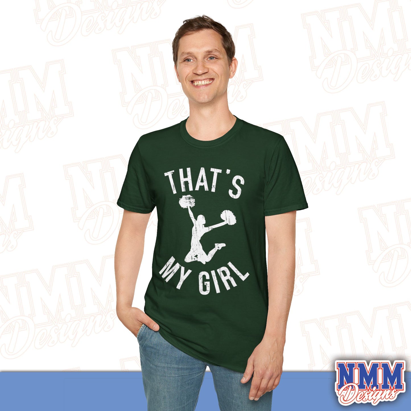 That's My Girl Cheer T-Shirt, Sports Tee, Active Lifestyle Wear, Cheerleading Apparel