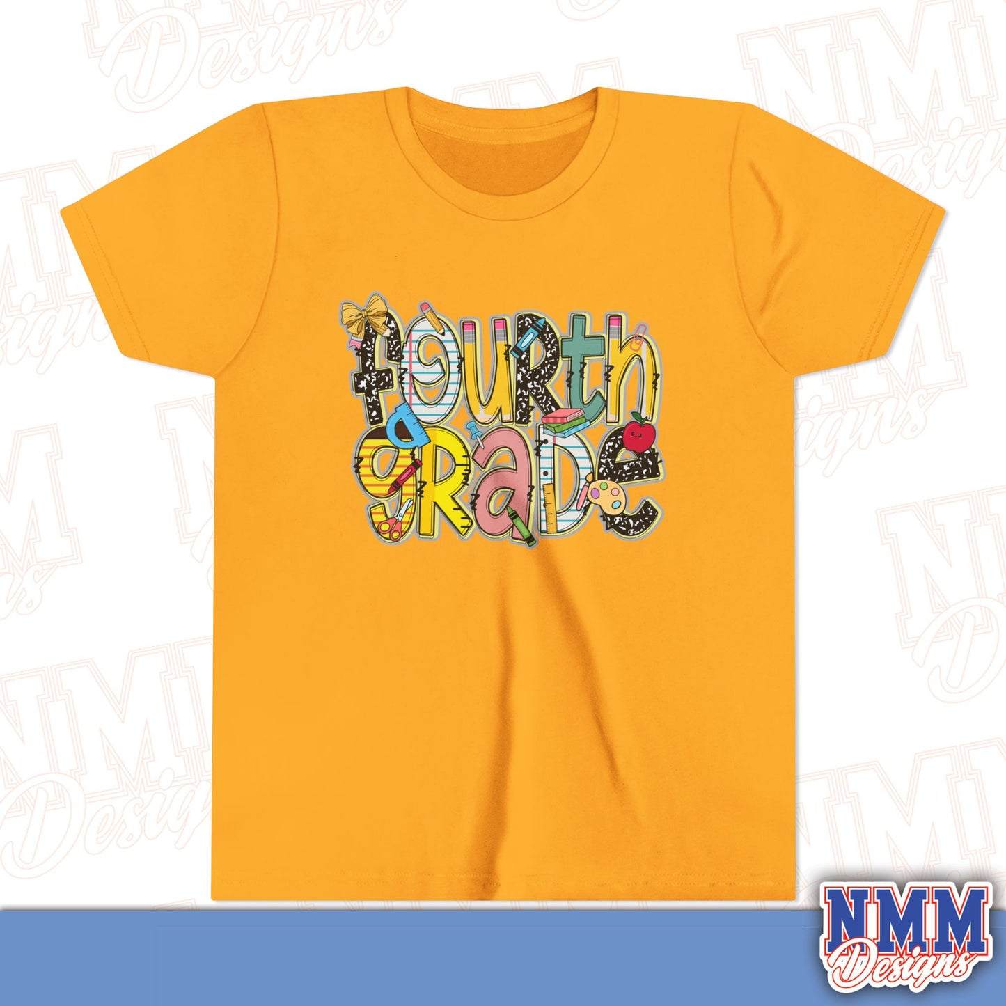 Fourth Grade Back to School Youth Shirt, Kids Sportswear, School Spirit Apparel, Back to School