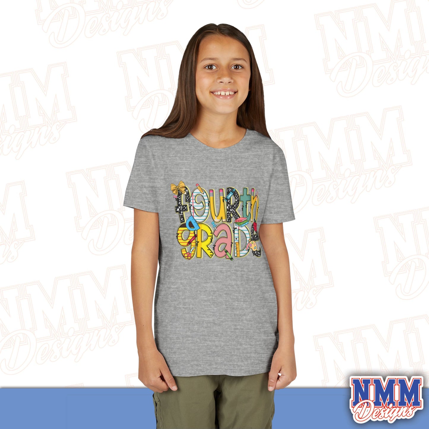 Fourth Grade Back to School Youth Shirt, Kids Sportswear, School Spirit Apparel, Back to School