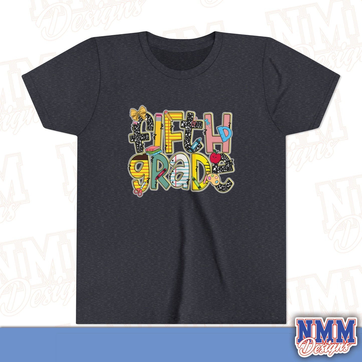 Copy of Fifth Grade Back to School Youth Shirt, Kids Sportswear, School Spirit Apparel, Back to School