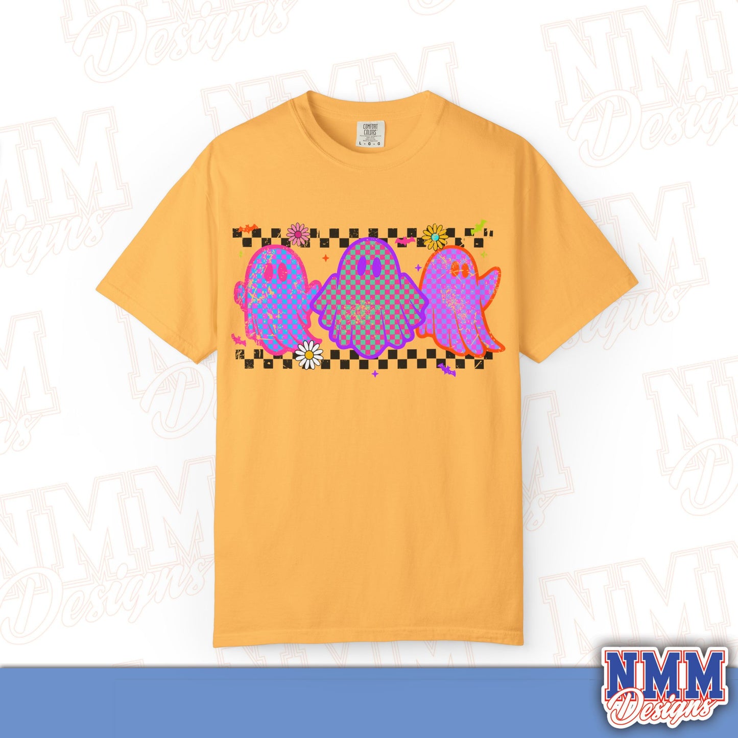 Colorful Ghosts Unisex T-Shirt - Fun Casual Wear, Halloween Costume, LGBTQ+ Pride Shirt, Gifts for Friends, Everyday Style