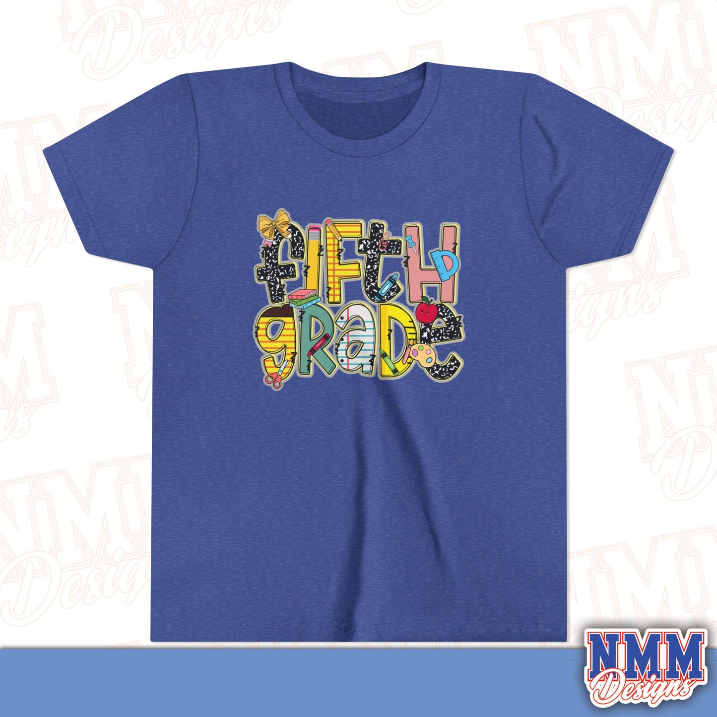 Copy of Fifth Grade Back to School Youth Shirt, Kids Sportswear, School Spirit Apparel, Back to School