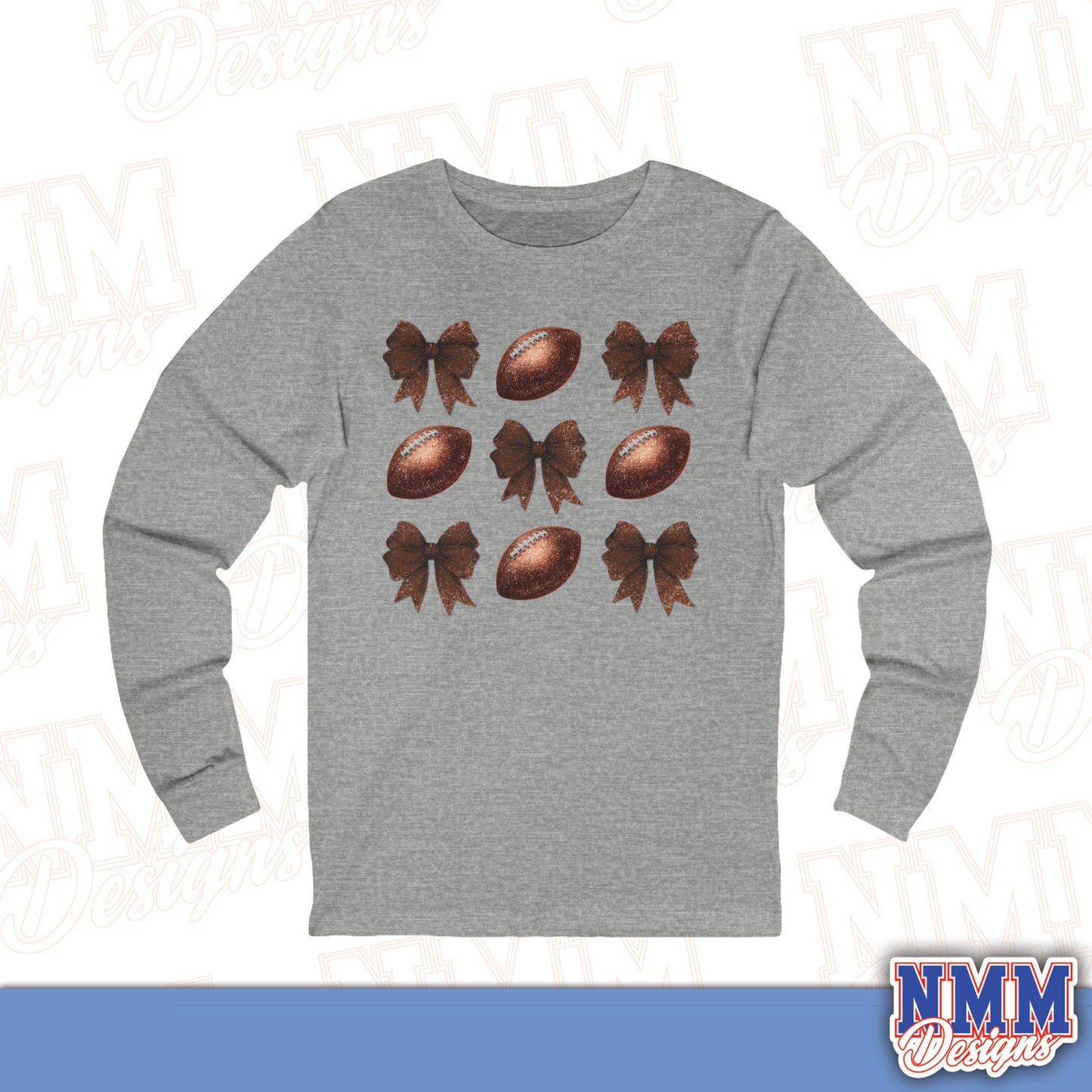 Football Love Long Sleeve Tee, Unisex Jersey Shirt, Game Day Top, Gift for Sport Fans, Holiday Apparel, Custom Gift Idea