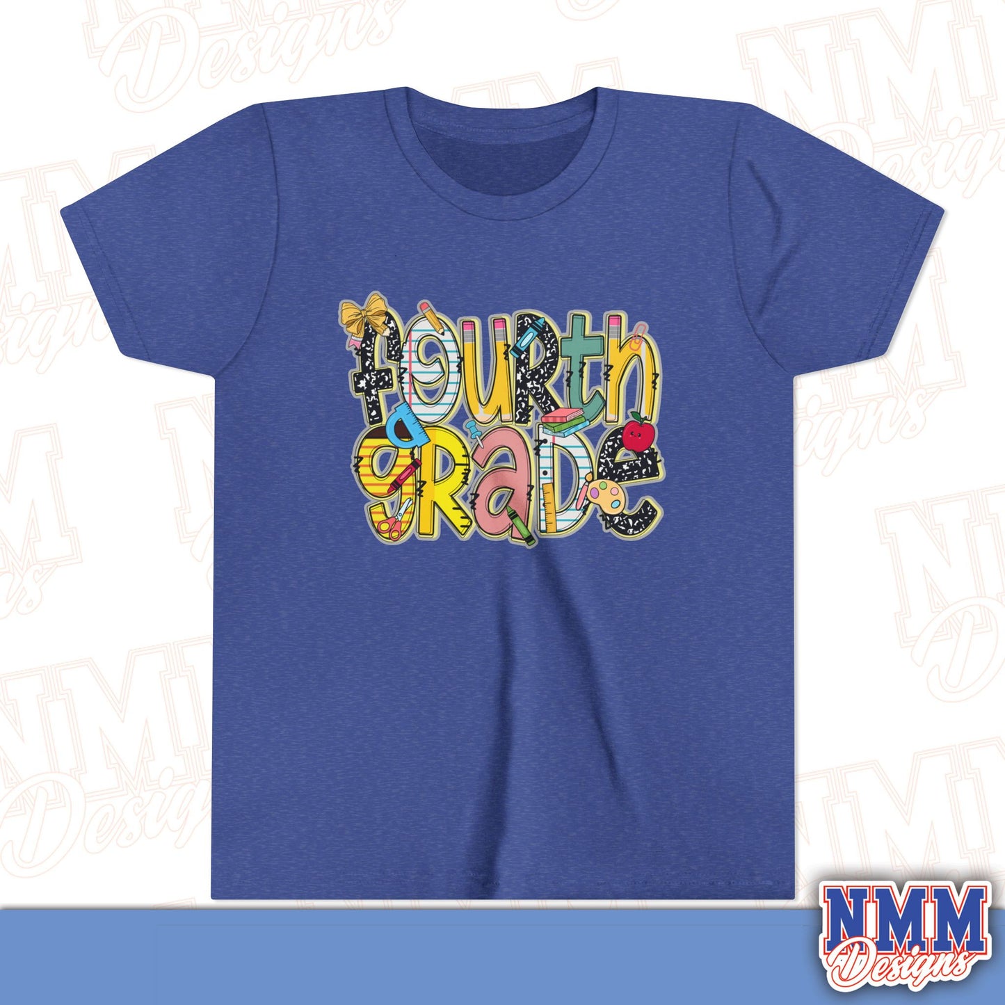 Fourth Grade Back to School Youth Shirt, Kids Sportswear, School Spirit Apparel, Back to School