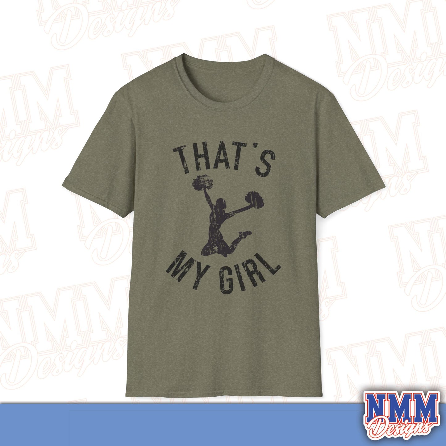 That's My Girl Cheer T-Shirt, Sports Tee, Active Lifestyle Wear, Cheerleading Apparel