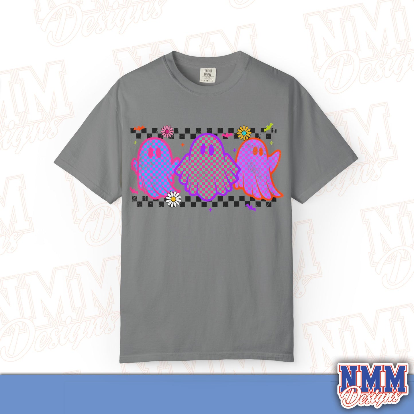 Colorful Ghosts Unisex T-Shirt - Fun Casual Wear, Halloween Costume, LGBTQ+ Pride Shirt, Gifts for Friends, Everyday Style