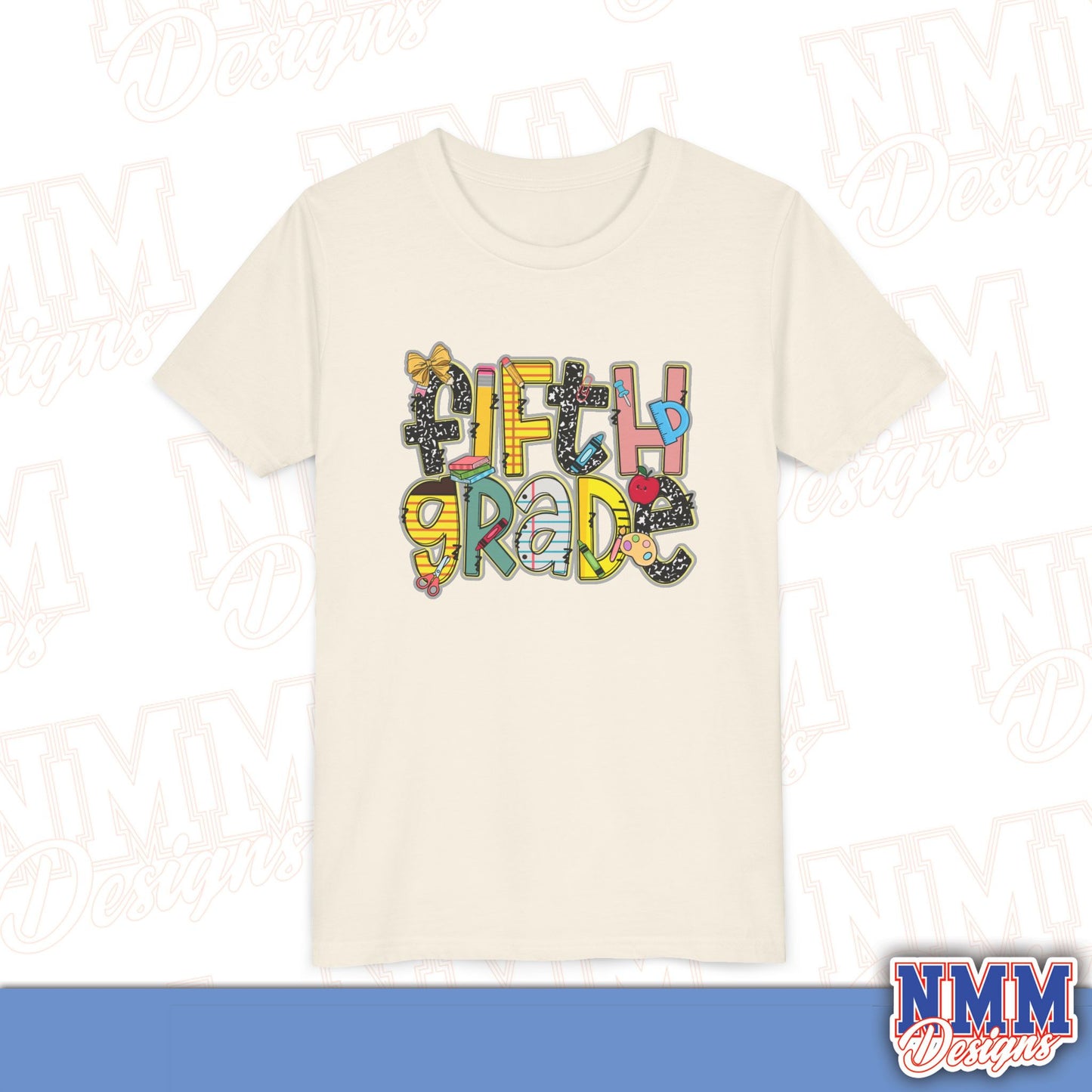 Copy of Fifth Grade Back to School Youth Shirt, Kids Sportswear, School Spirit Apparel, Back to School