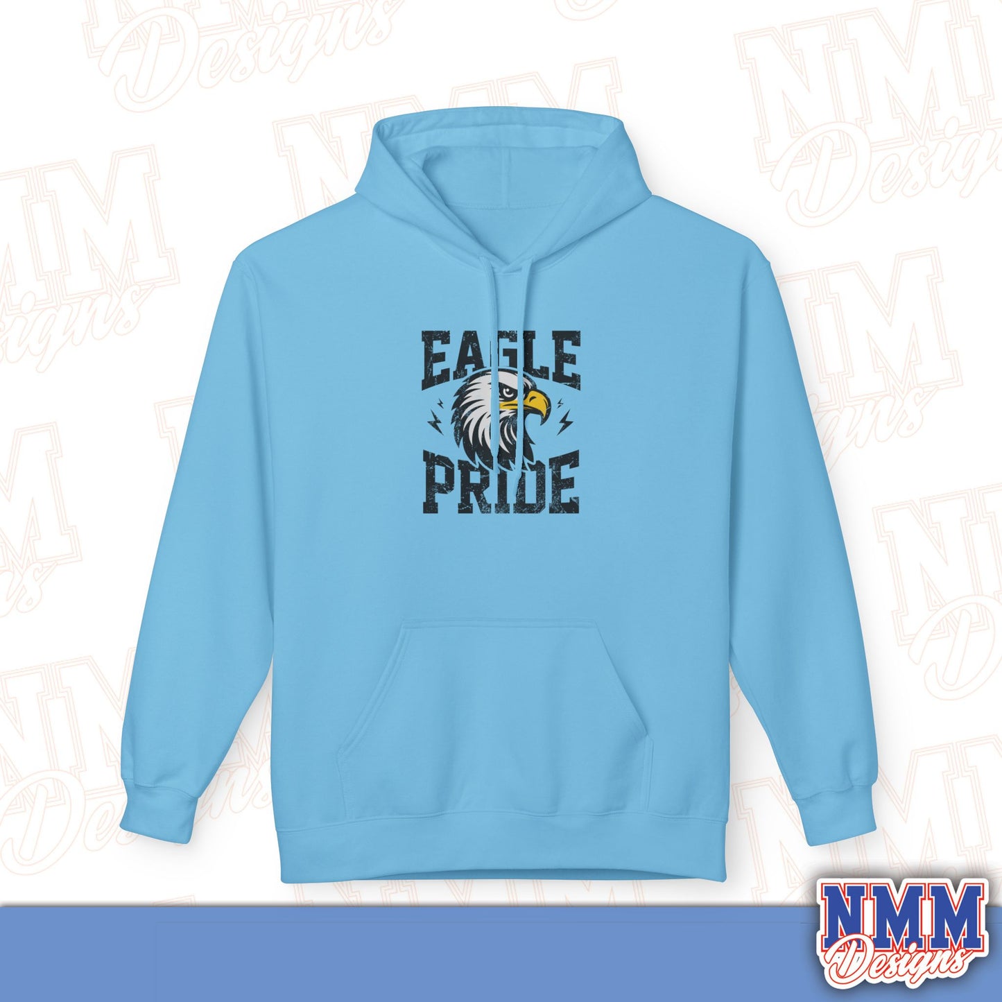 Eagle Pride Fleece Hoodie - Unisex Sweatshirt for School Spirit, Team Wear, Sports Events, Gifts, Casual Outfit