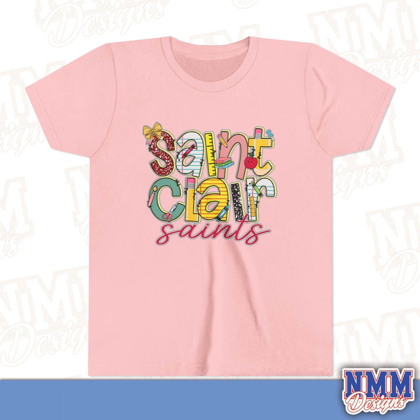 Saint Clair School Youth Shirt, Kids Sportswear, School Spirit Apparel, Back to School