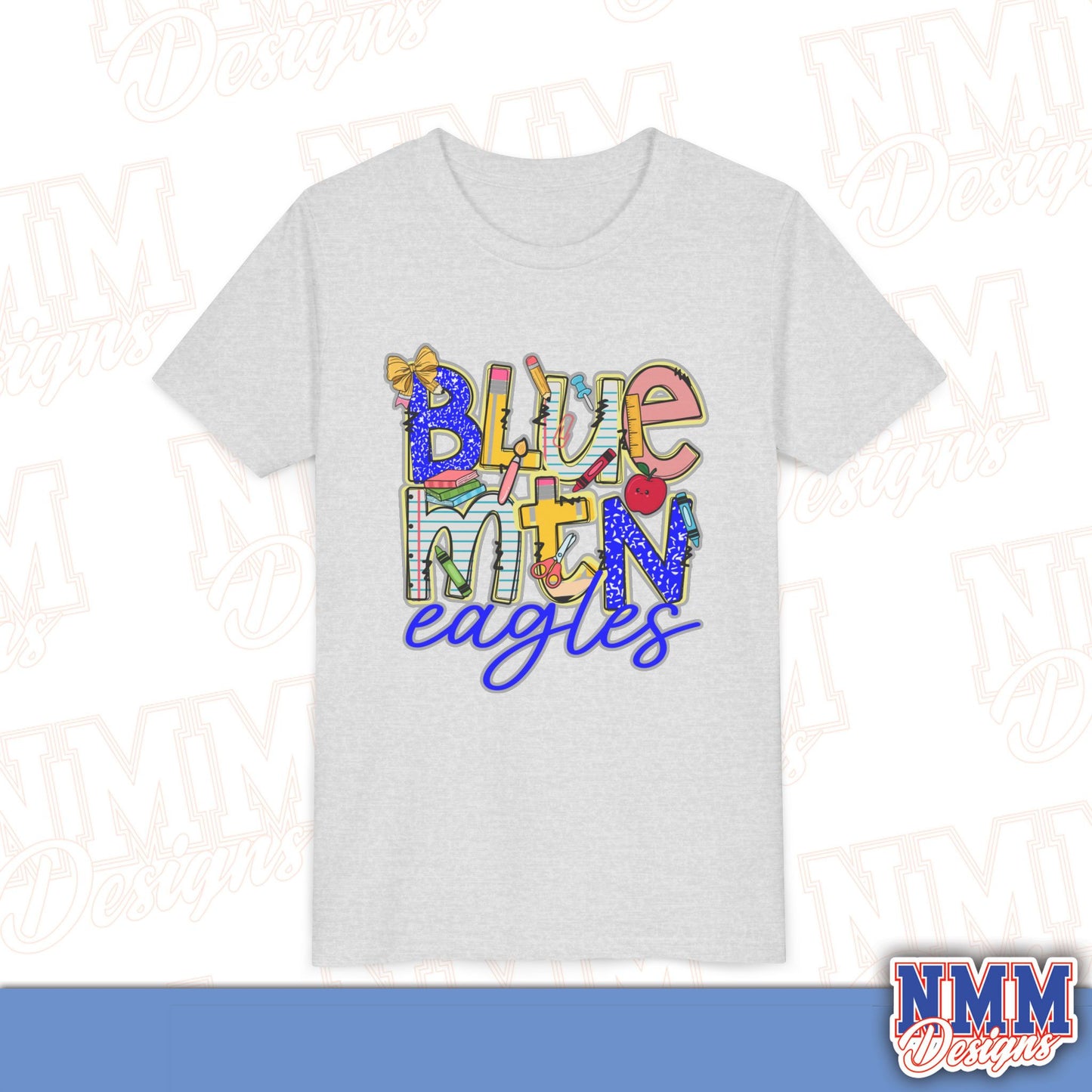 Blue Mountain Eagles Youth Shirt, Kids Sportswear, School Spirit Apparel, Back to School