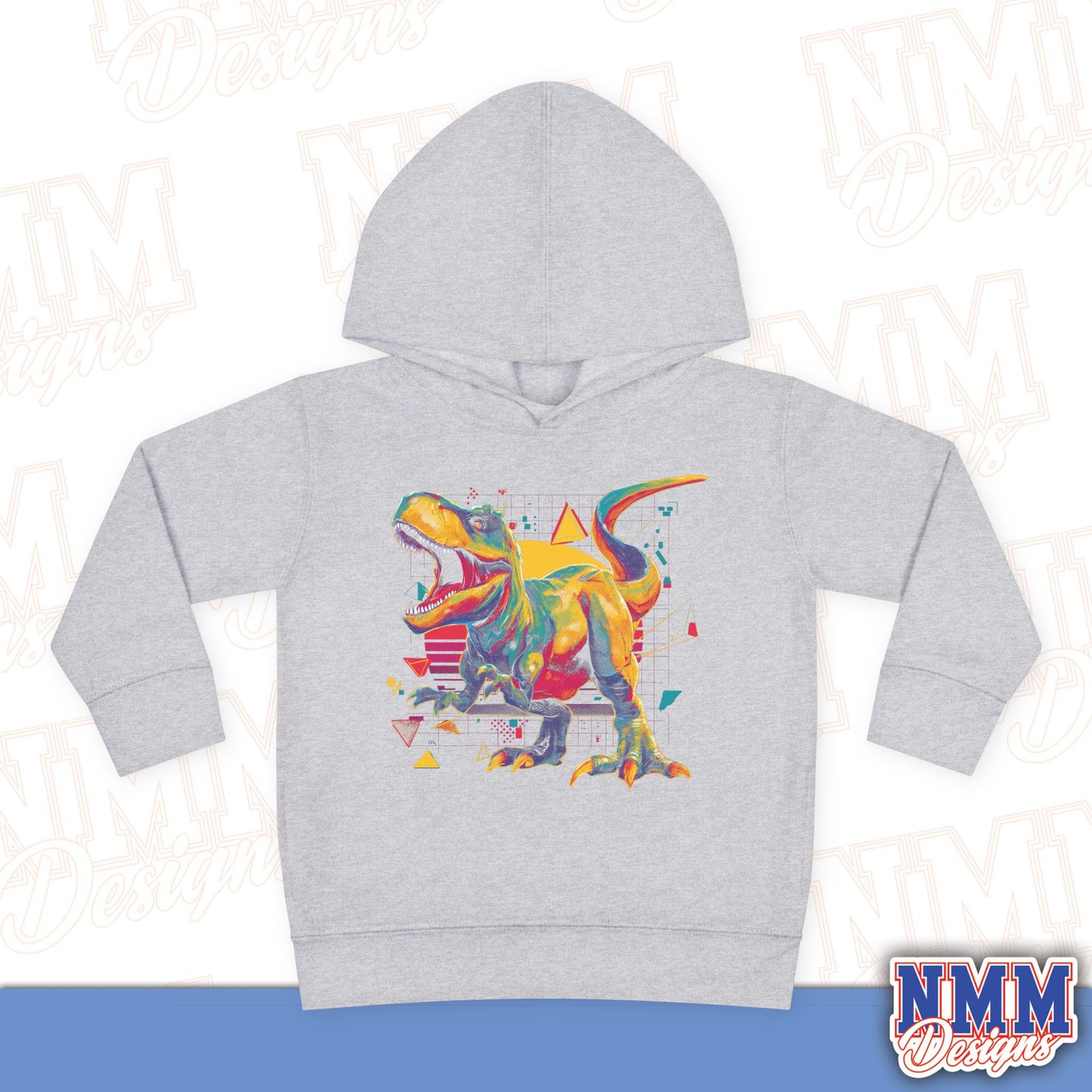 Colorful Dinosaur Toddler Pullover Hoodie
