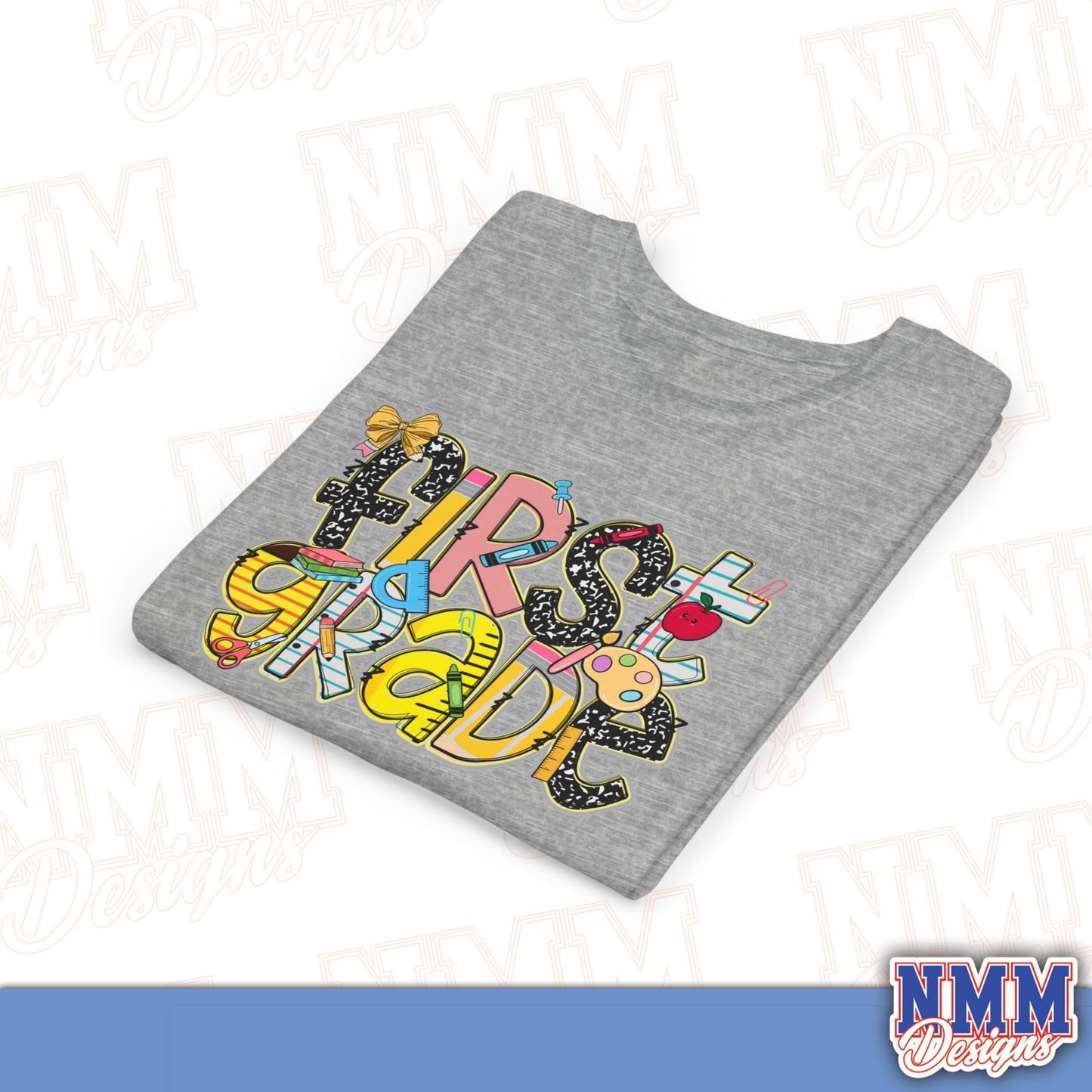 First Grade Back to School Youth Shirt, Kids Sportswear, School Spirit Apparel, Back to School