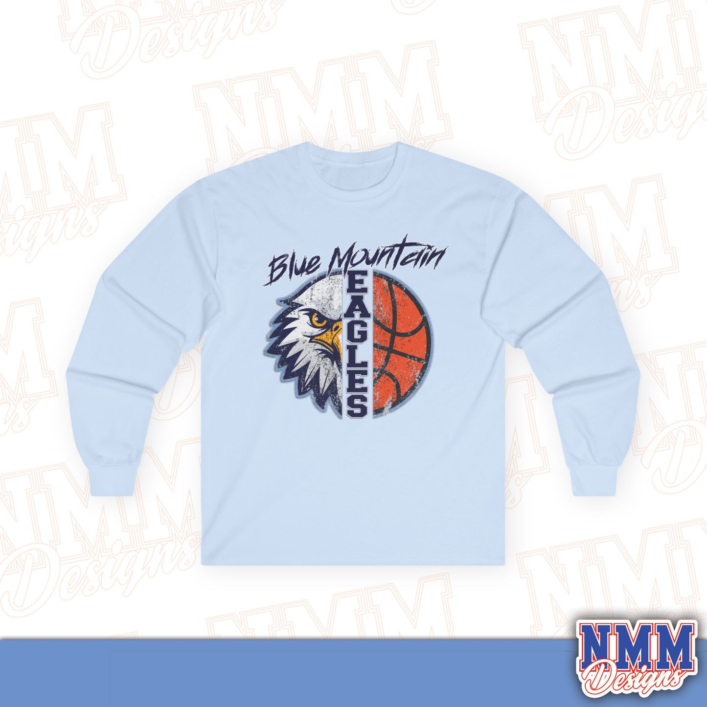 Blue Mountain Eagles Basketball Long Sleeve Tee