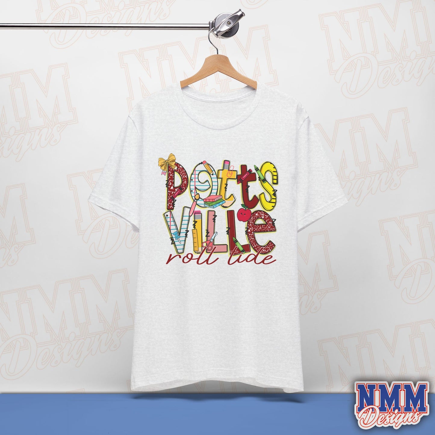 Pottsvile Crimson Tide Tee Shirt, Unisex Graphic T-Shirt, Casual Wear, Perfect for School Spirit, Gifts for Sports Fans, Summer Outfit