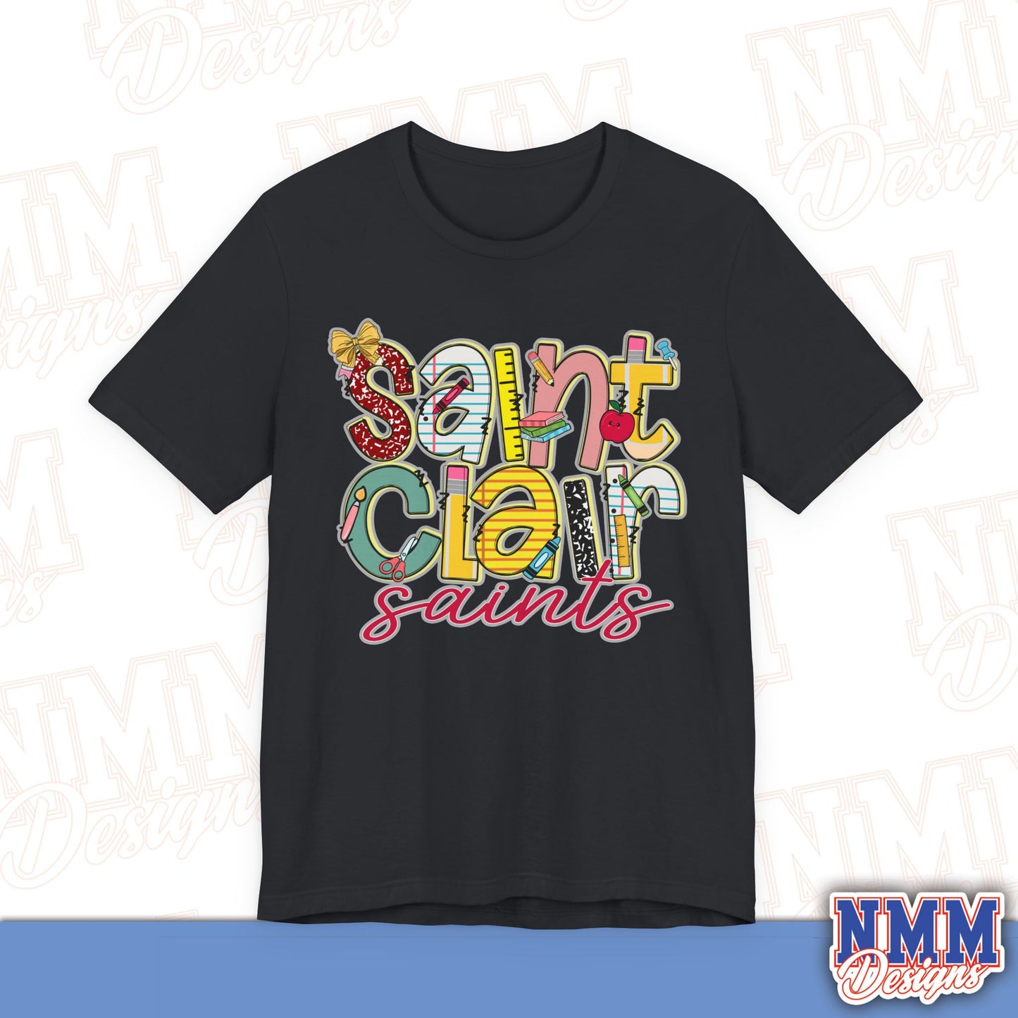 Saint Clair School Tee Shirt, Unisex Graphic T-Shirt, Casual Wear, Perfect for School Spirit, Gifts for Sports Fans, Summer Outfit