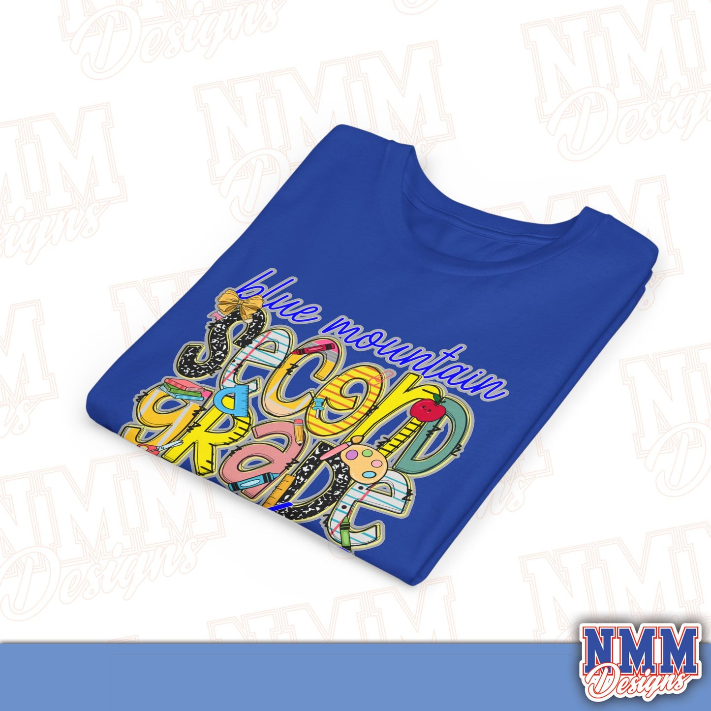 Blue Mountain Eagles Second Grade Youth Shirt, Kids Sportswear, School Spirit Apparel, Back to School