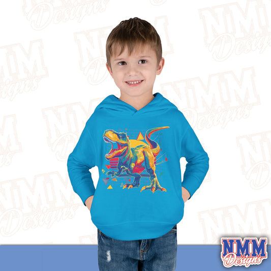 Colorful Dinosaur Toddler Pullover Hoodie