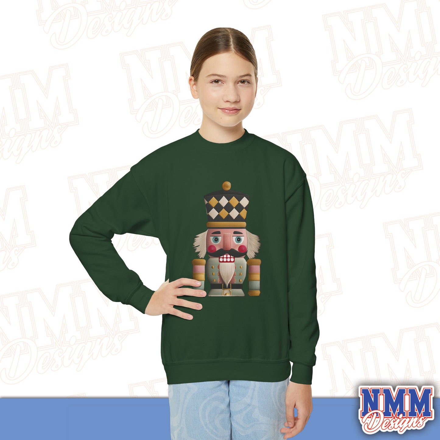 Nutcracker Youth Crewneck Sweatshirt - Cozy Holiday Gift