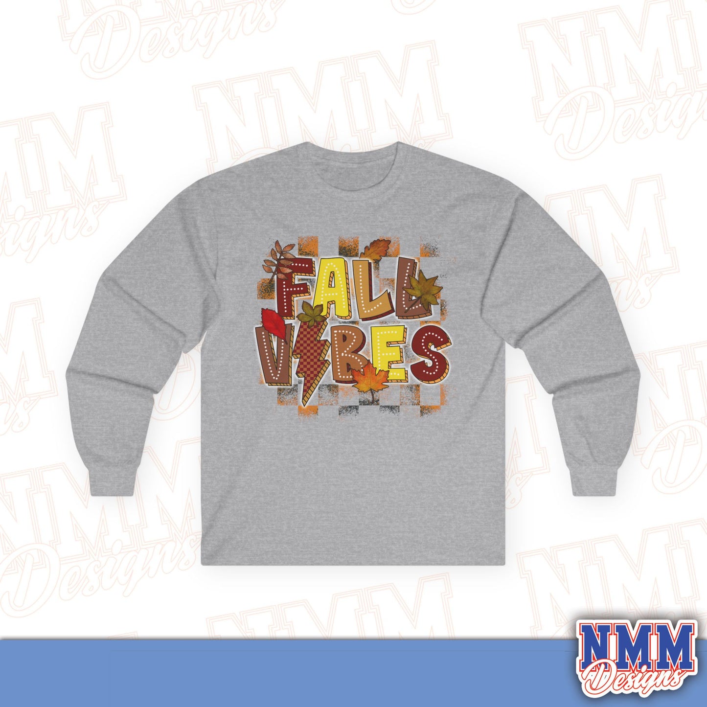Fall Vibes Long Sleeve Tee, Cozy Autumn Shirt, Perfect for Thanksgiving, Seasonal Fashion, Gift for Fall Lovers, Unisex Cotton Top