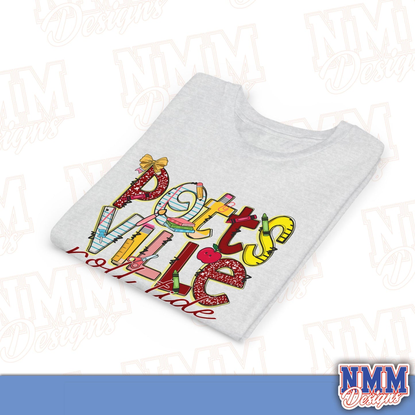 Pottsville Crimson Tide Youth Shirt, Kids Sportswear, School Spirit Apparel, Back to School