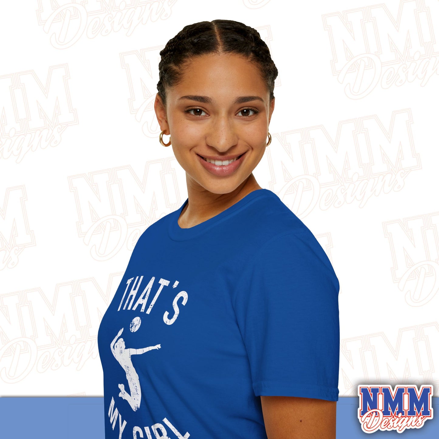 That's My Girl Volleyball T-Shirt, Sports Tee, Active Lifestyle Wear, Volleyball Apparel