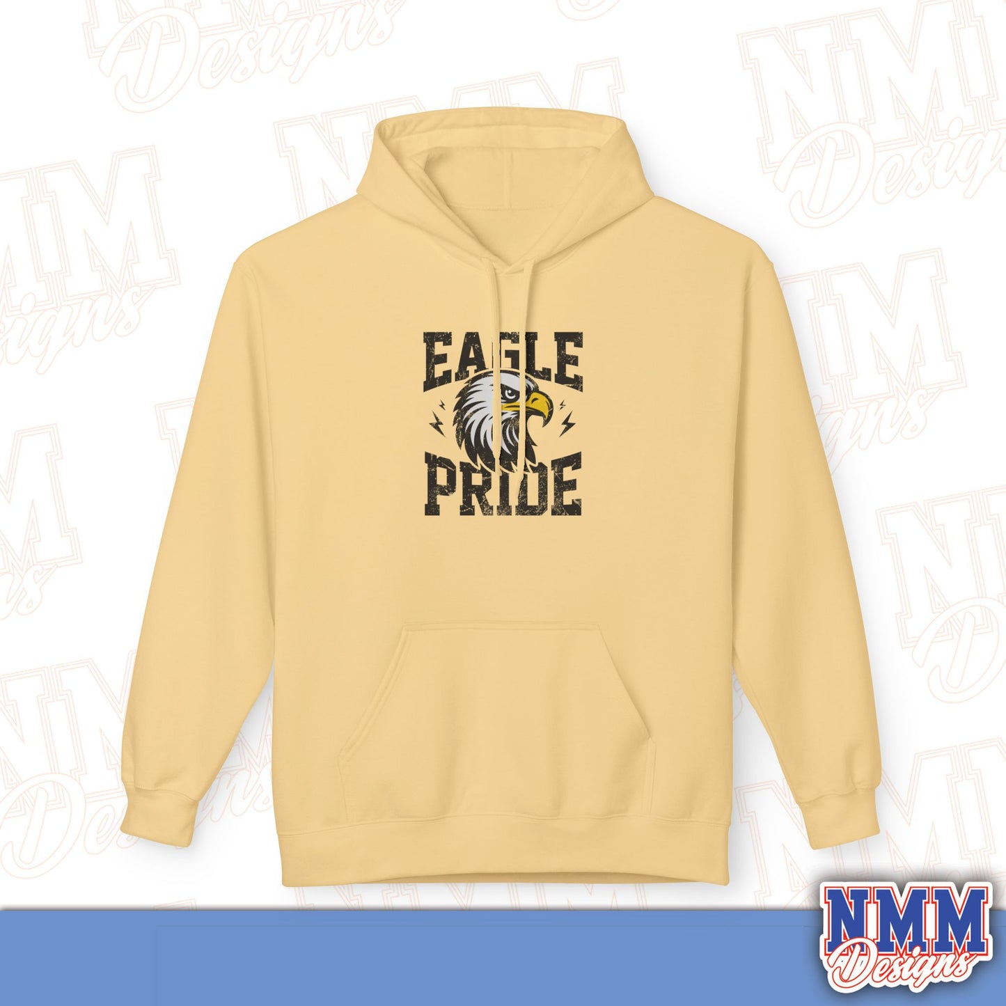 Eagle Pride Fleece Hoodie - Unisex Sweatshirt for School Spirit, Team Wear, Sports Events, Gifts, Casual Outfit