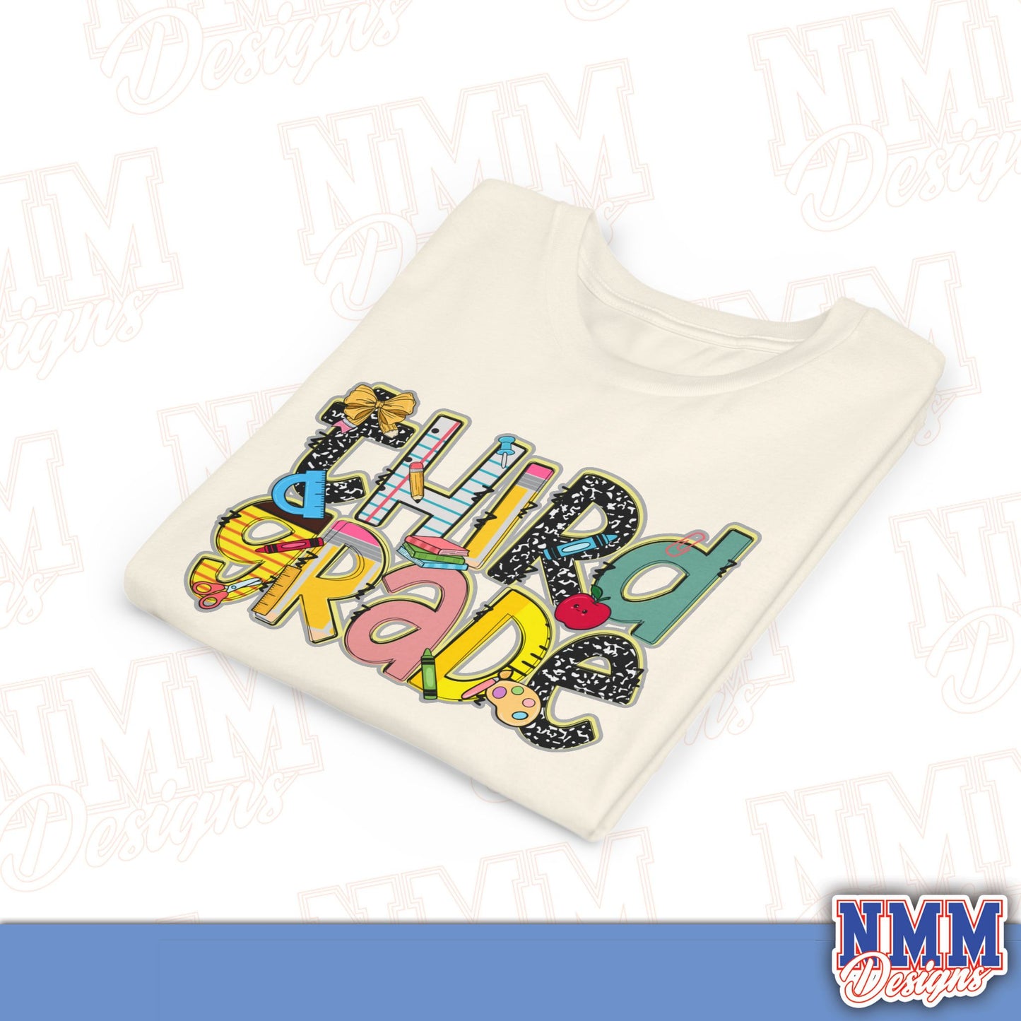 Third Grade Back to School Youth Shirt, Kids Sportswear, School Spirit Apparel, Back to School