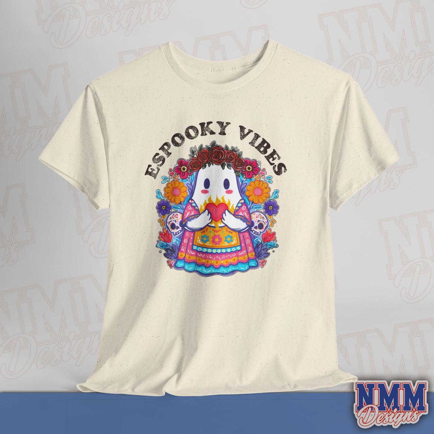 Unisex Espooky Vibes Tee | Halloween T-Shirt, Cute Ghost Shirt, Fall Fashion, Gift for Her, Casual Wear