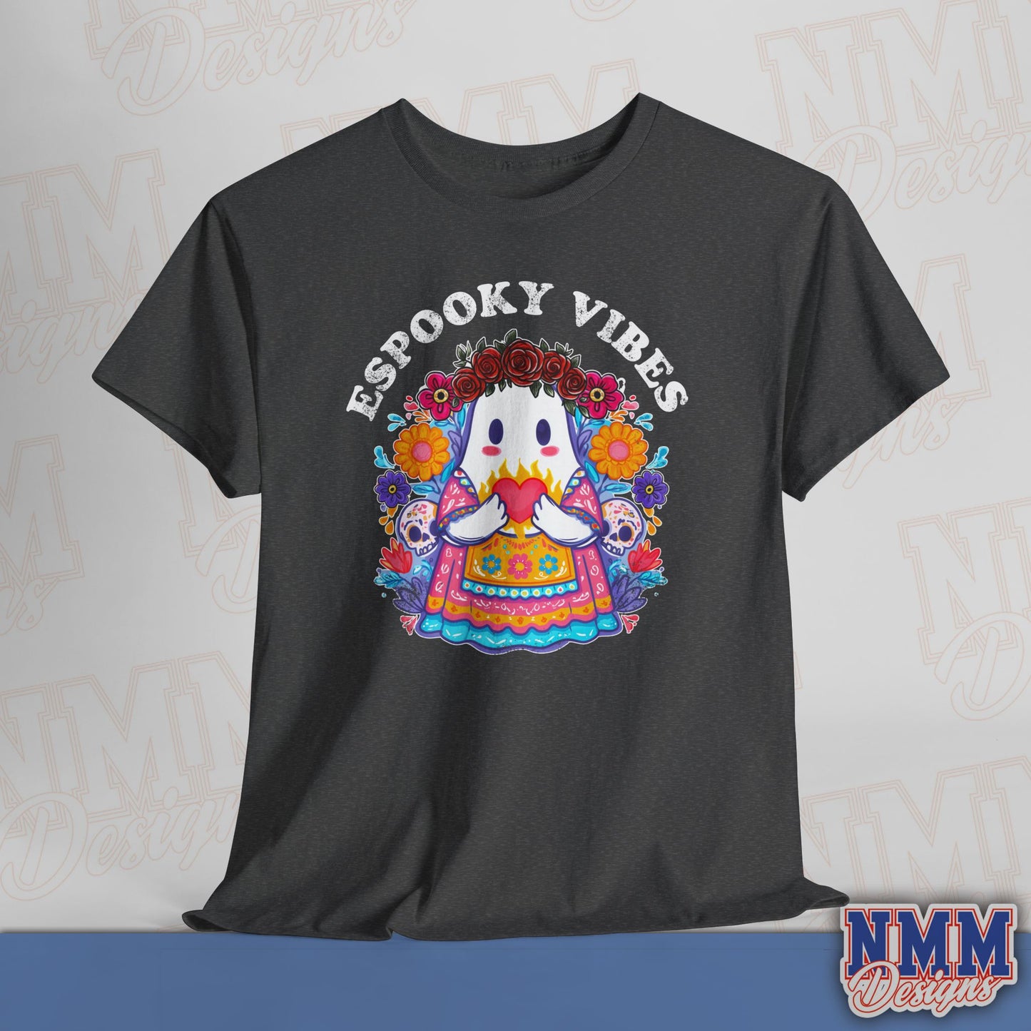 Unisex Espooky Vibes Tee | Halloween T-Shirt, Cute Ghost Shirt, Fall Fashion, Gift for Her, Casual Wear