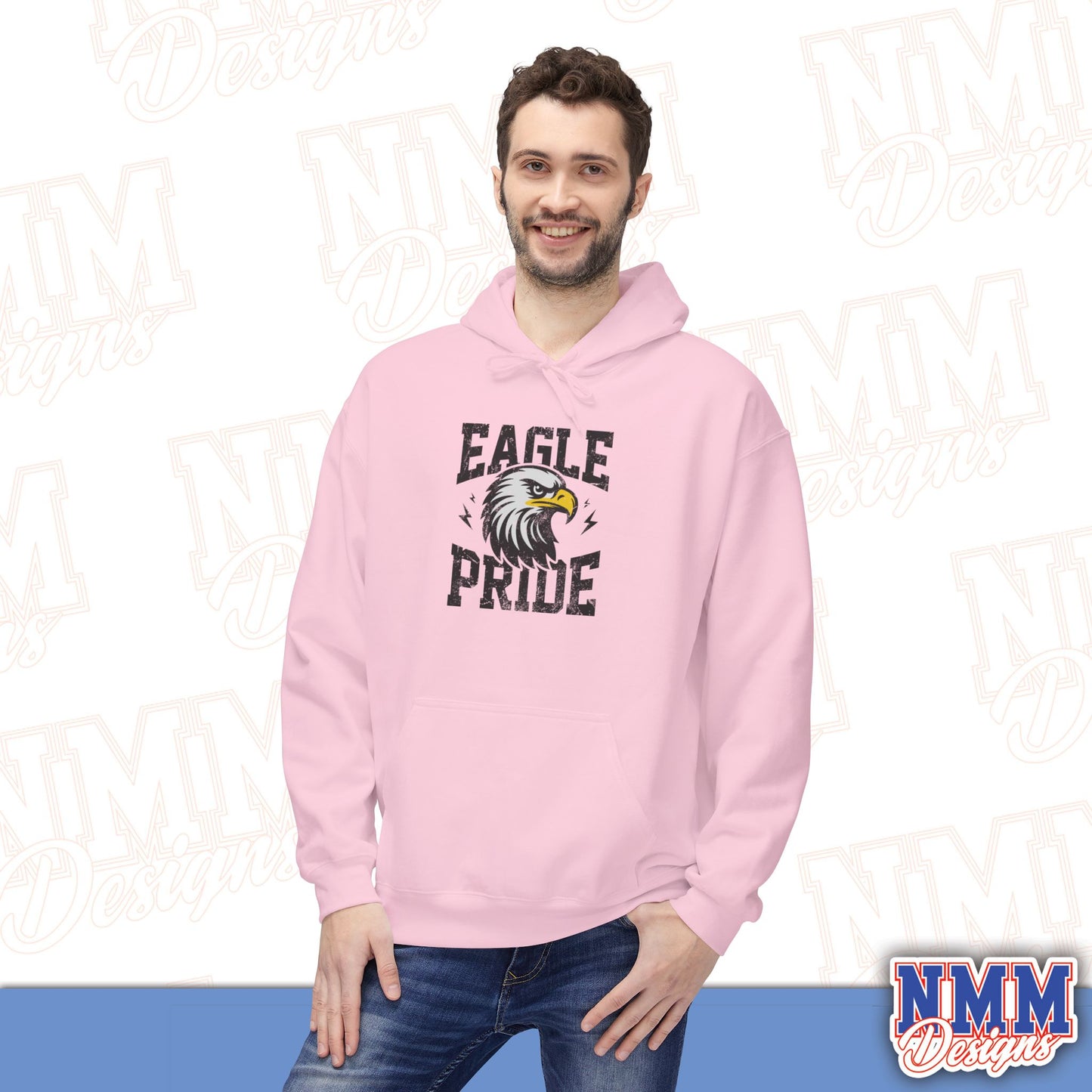 Eagle Pride Fleece Hoodie - Unisex Sweatshirt for School Spirit, Team Wear, Sports Events, Gifts, Casual Outfit