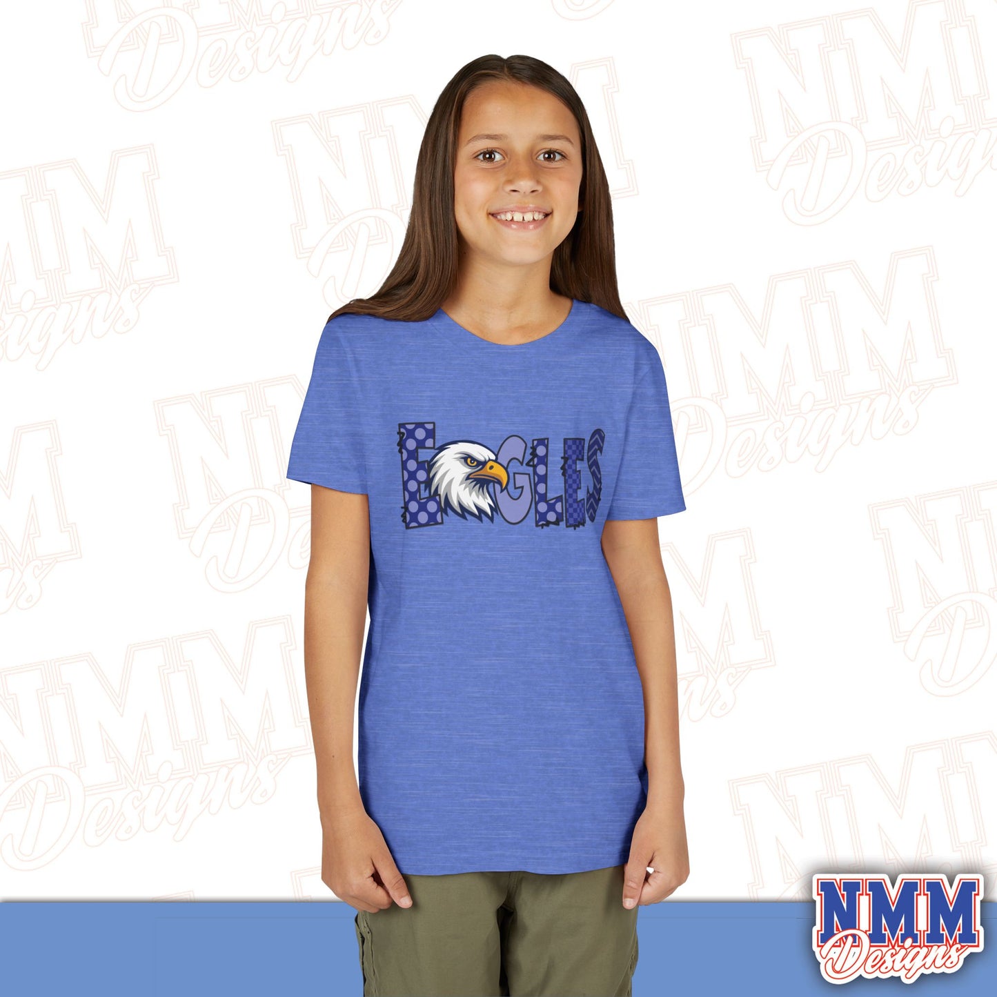 Eagles Youth Shirt, Kids Sportswear, School Spirit Apparel, Back to School