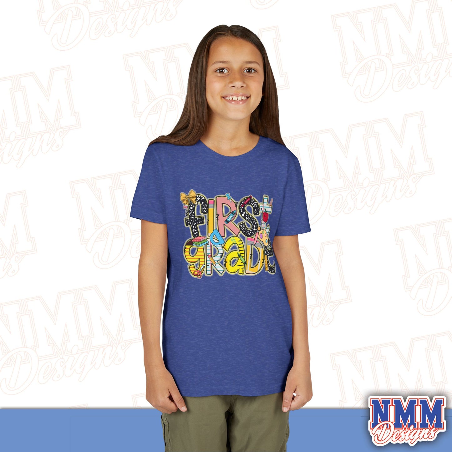 First Grade Back to School Youth Shirt, Kids Sportswear, School Spirit Apparel, Back to School