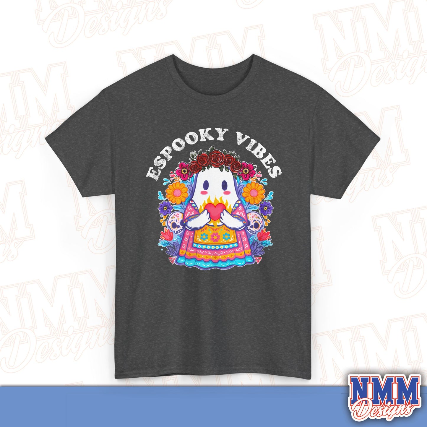 Unisex Espooky Vibes Tee | Halloween T-Shirt, Cute Ghost Shirt, Fall Fashion, Gift for Her, Casual Wear