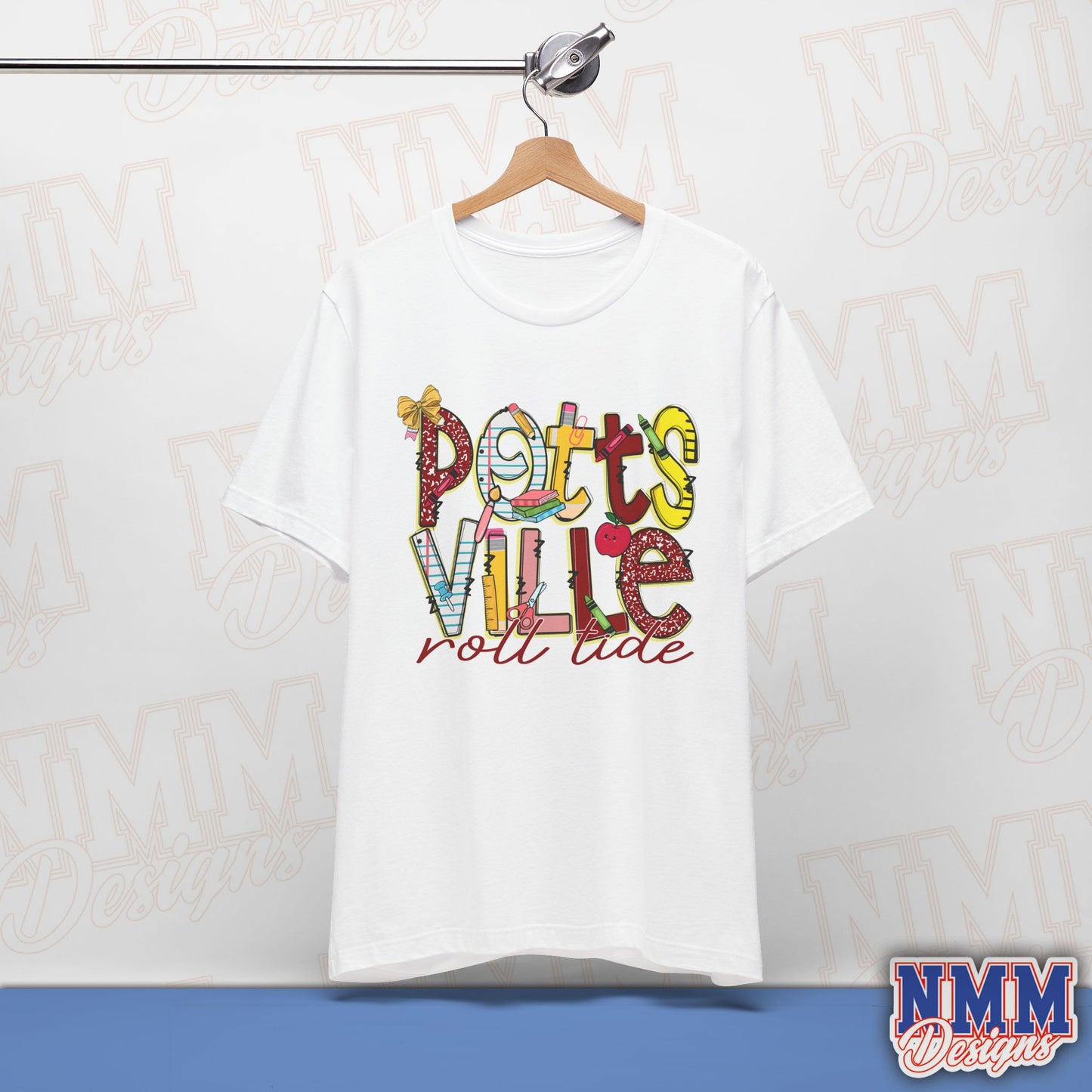 Pottsvile Crimson Tide Tee Shirt, Unisex Graphic T-Shirt, Casual Wear, Perfect for School Spirit, Gifts for Sports Fans, Summer Outfit