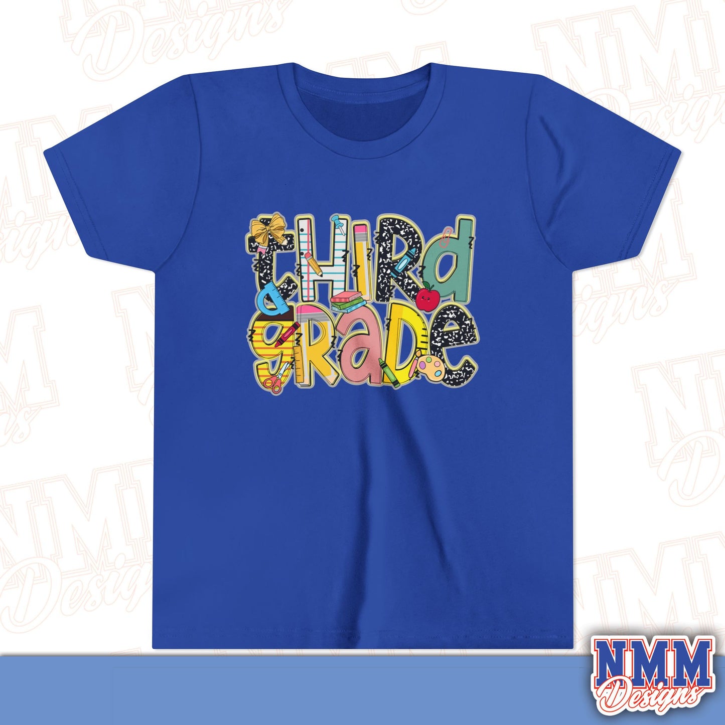 Third Grade Back to School Youth Shirt, Kids Sportswear, School Spirit Apparel, Back to School