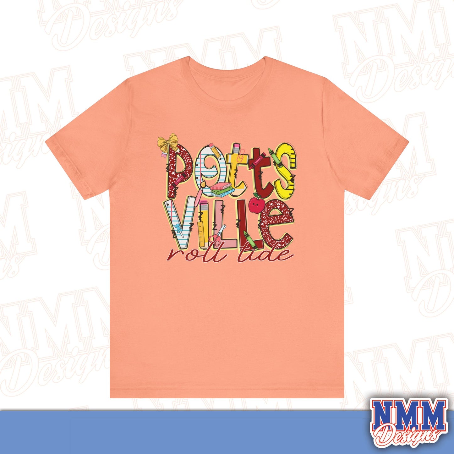 Pottsvile Crimson Tide Tee Shirt, Unisex Graphic T-Shirt, Casual Wear, Perfect for School Spirit, Gifts for Sports Fans, Summer Outfit